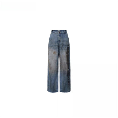 Graffiti Wash Grunge Denim Jeans