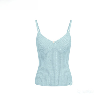Knit Cardigan &amp; Camisole Two-Piece Set