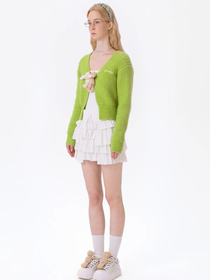 Hug Doll Fitted Knit Cardigan