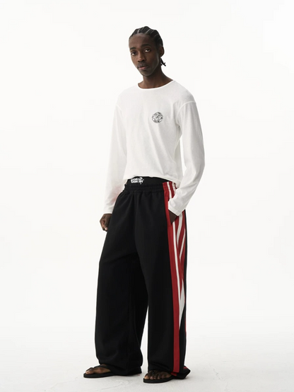 Double Waist Printed Street Sweatpants