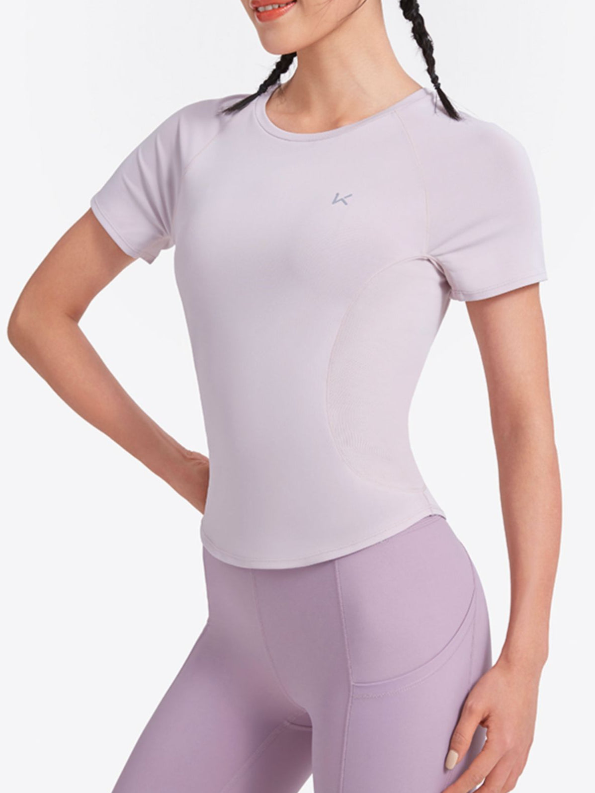 Moisture-wicking Breathable Loose-fit Running Yoga T-shirt