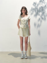 Sea Salt Flavor Printed Short-Sleeve Tie T-shirt & Skirt Set - CHINASQUAD