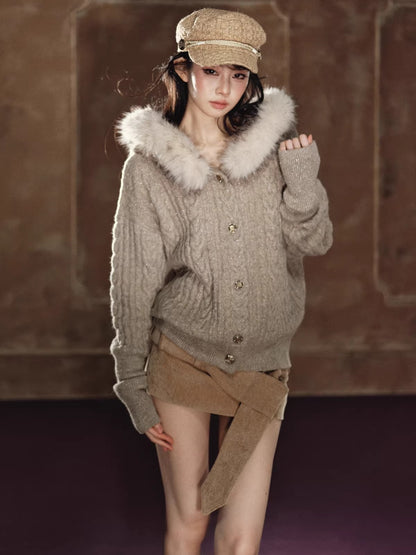 Corduroy Low-Rise Wide Belt Mini Skirt