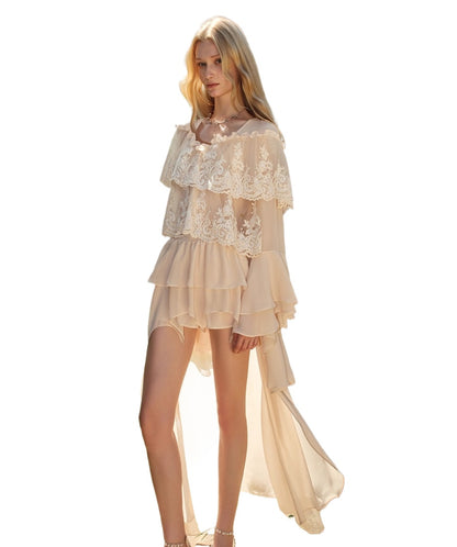 Ondine Chiffon Lace Set - CHINASQUAD