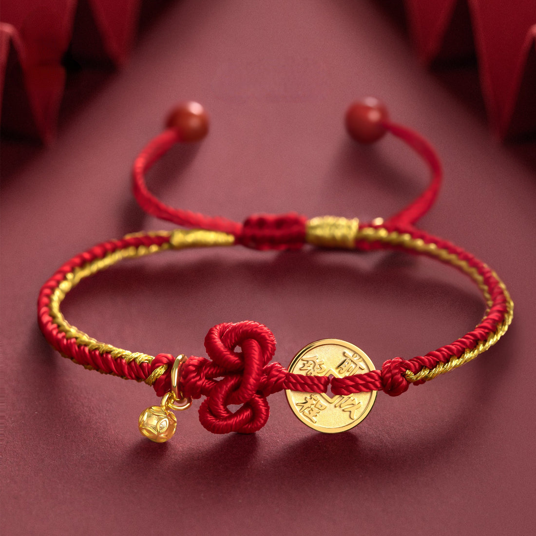 &quot;Bright Future 前程似锦&quot; Top Scholar Woven Red String Bracelet - CHINASQUAD