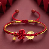 "Bright Future 前程似锦" Top Scholar Woven Red String Bracelet - CHINASQUAD