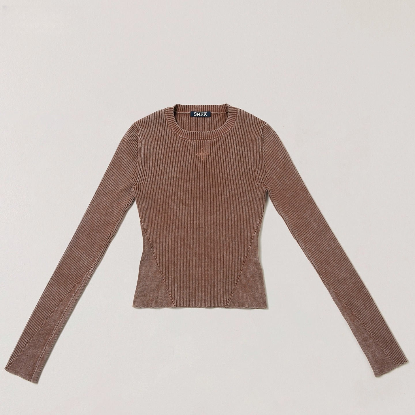 Wild Retro Long-Sleeve Knit Crewneck