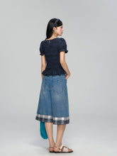 Three-Dimensional Flower Pleated Short-Sleeve Blouse - CHINASQUAD