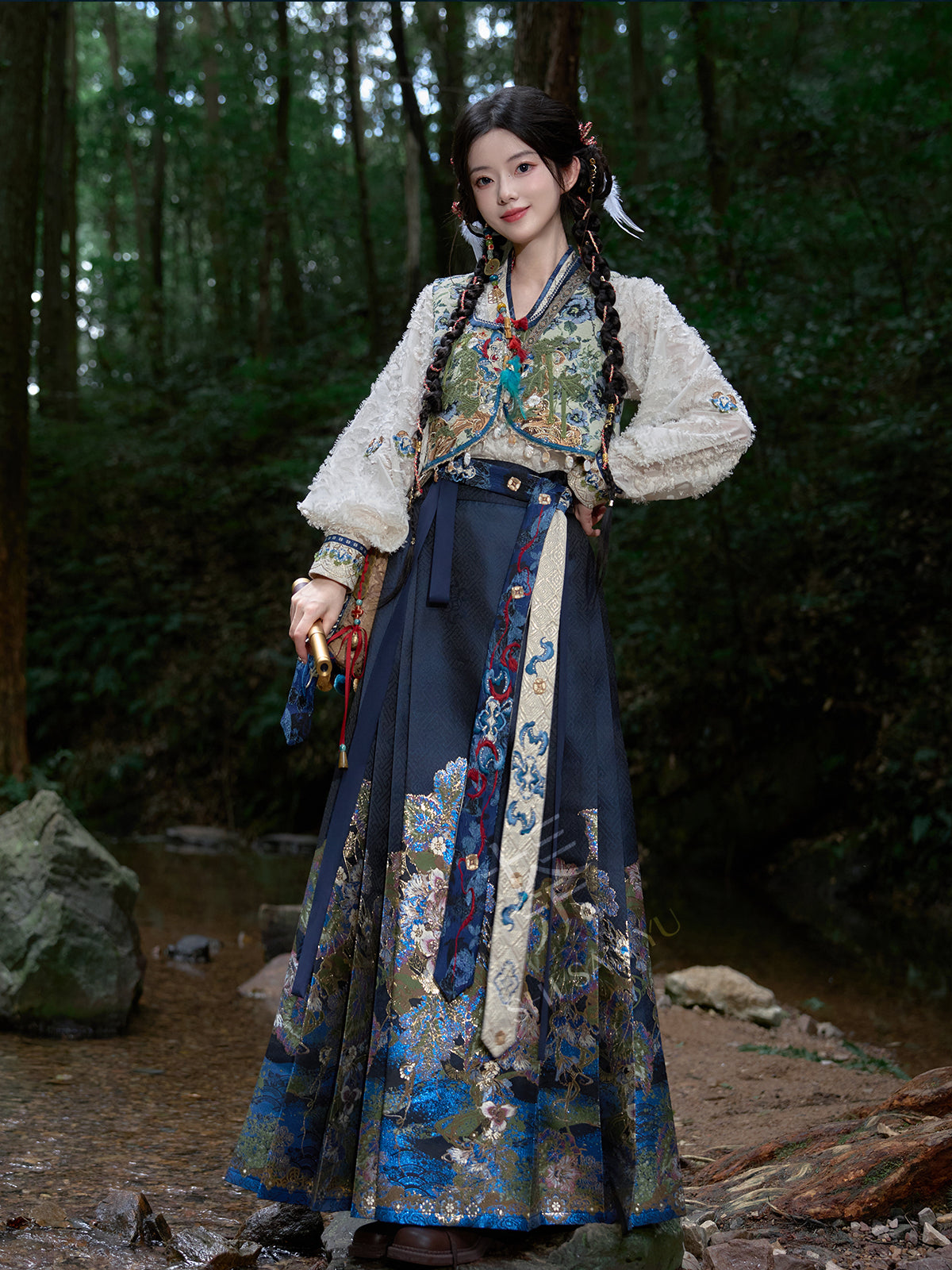 &quot;蛇沼鬼城-盗墓笔记联名&quot; Modern Hanfu Set