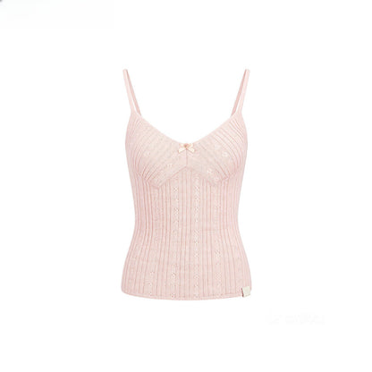 Knit Cardigan &amp; Camisole Two-Piece Set