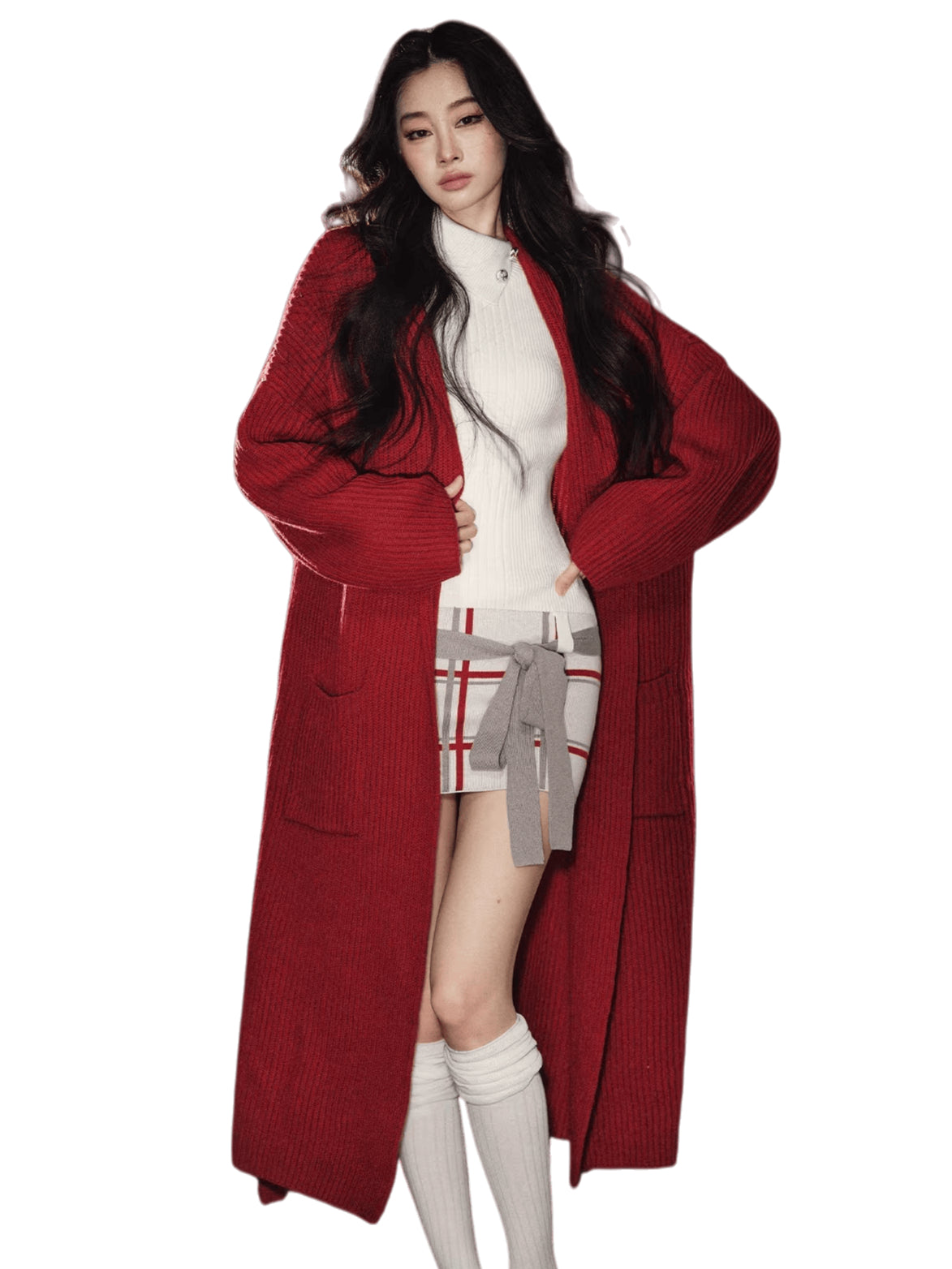 Oversized Wool Knit Overcoat