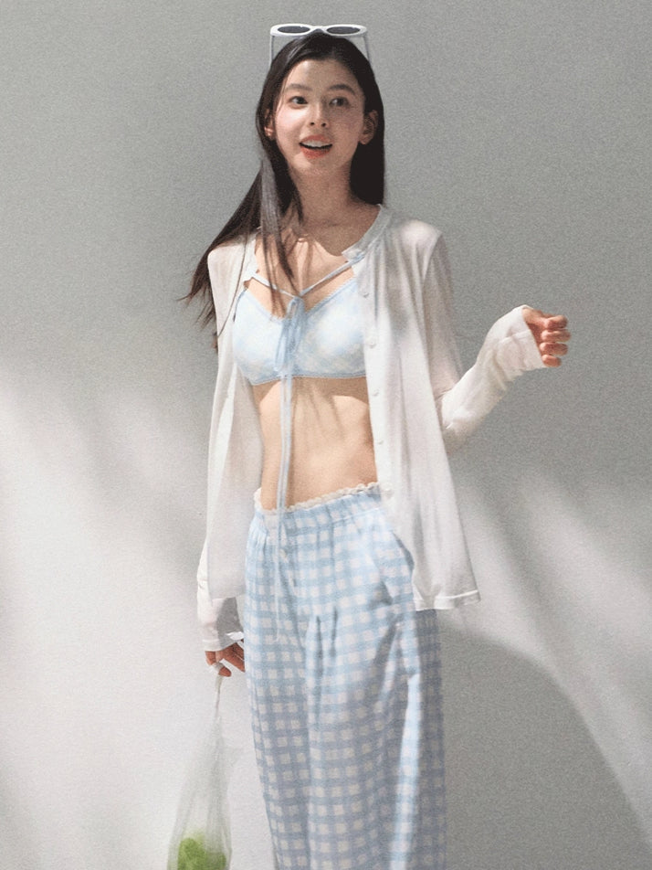 Tencel–Linen Relaxed Wide-Leg Pants