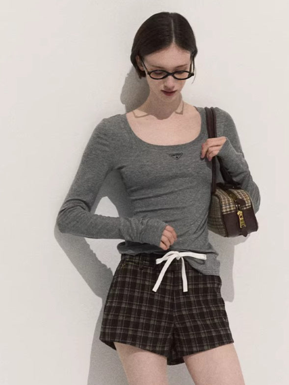 Wool Slim-Fit Long-Sleeve Base Knit T-Shirt