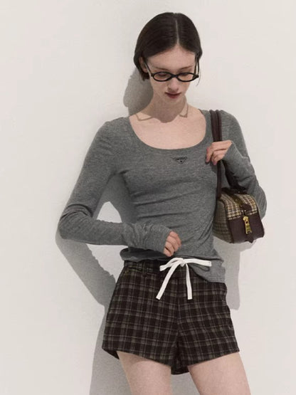 Wool Slim-Fit Long-Sleeve Base Knit T-Shirt