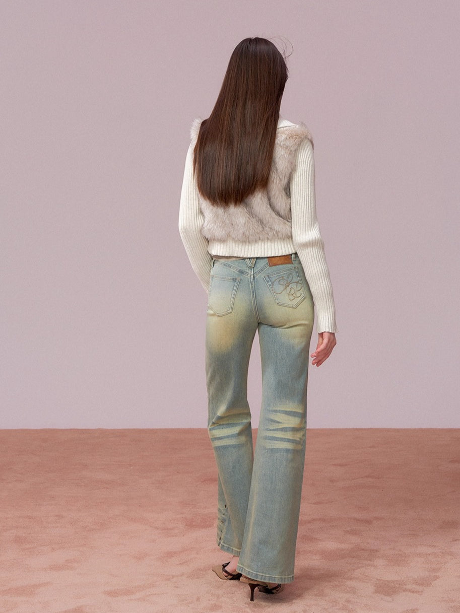 Heavyweight Knit Cropped Jacket