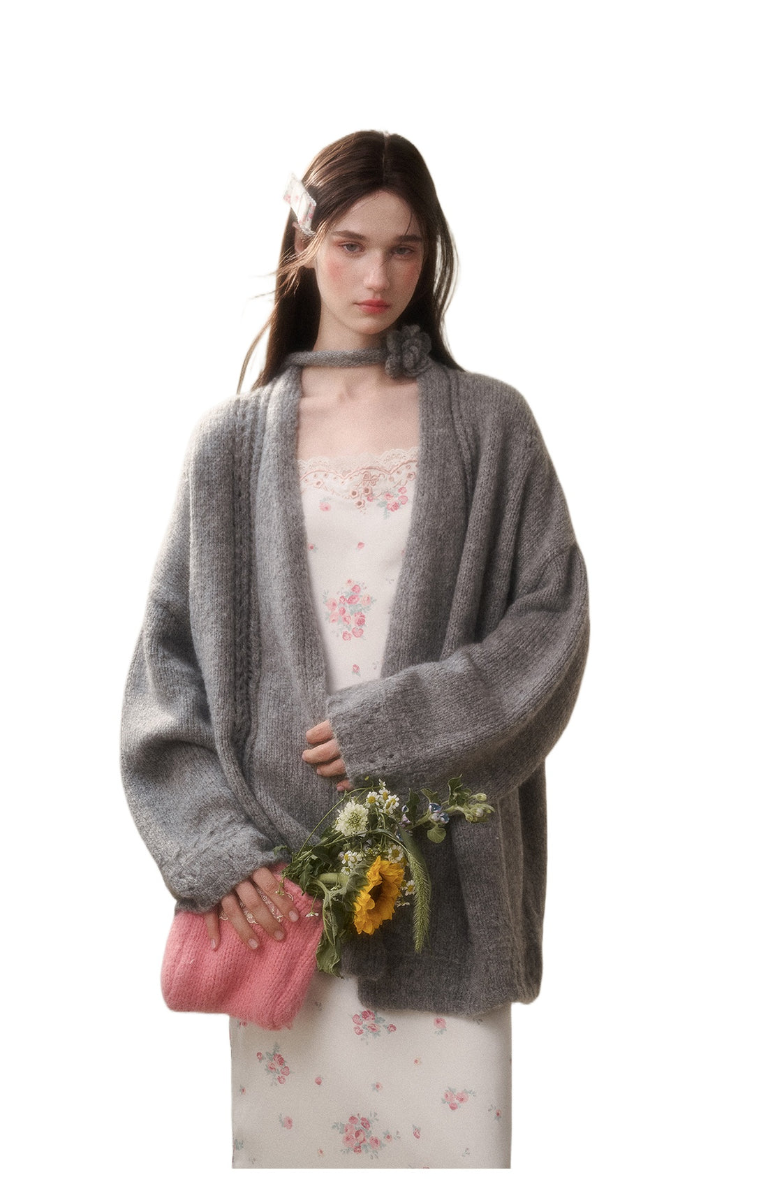 Cosagach Air Mohair Knit Cardigan