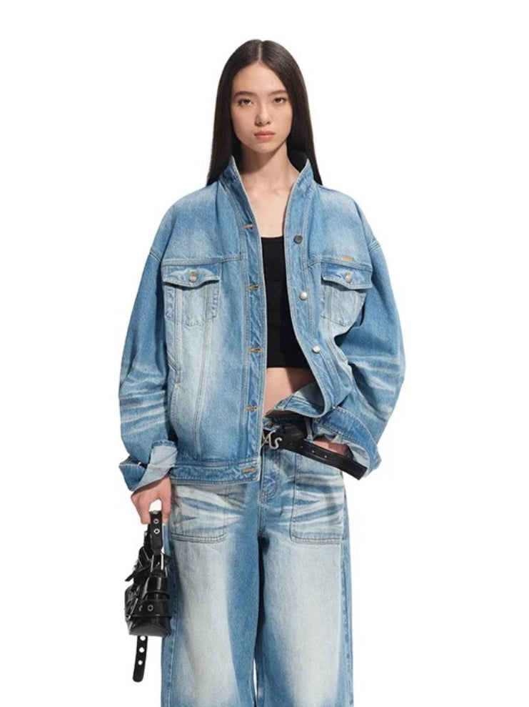 &quot;Caracal Series&quot; Washed Twill Cat Whisker Loose Jacket