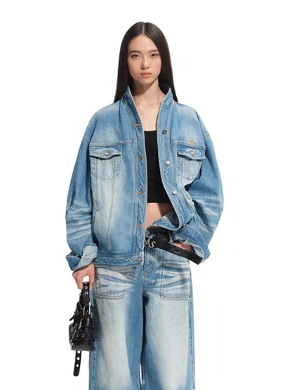 &quot;Caracal Series&quot; Washed Twill Cat Whisker Loose Jacket - CHINASQUAD