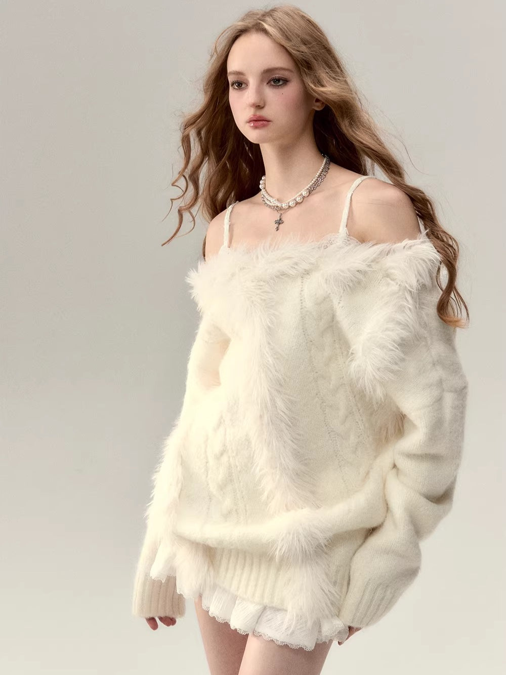 Color-Blocked Wool-Blend Knit Top