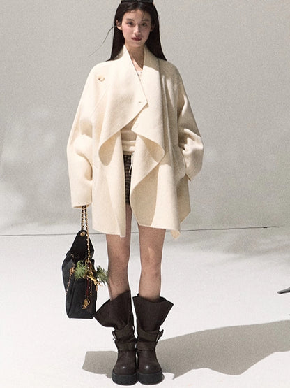 Tailored Pure Wool Long Coat