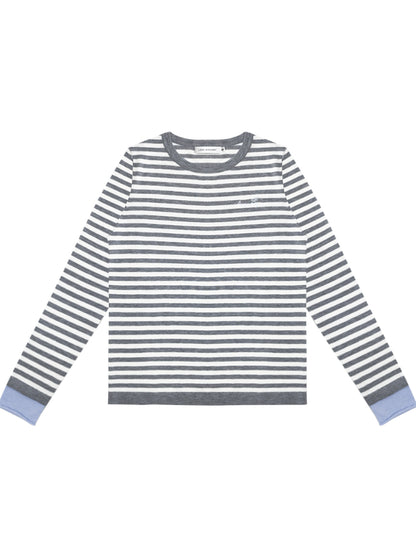 Casual Striped Colorblock Knit Long-Sleeve Turtleneck