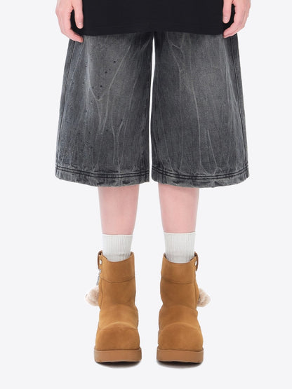 Faux-Fur Lined Platform Snow Boots