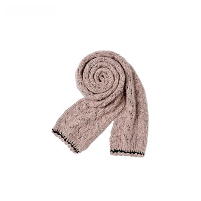 Heavy-Knit Toggle Wool-Blend Cardigan with Matching Scarf