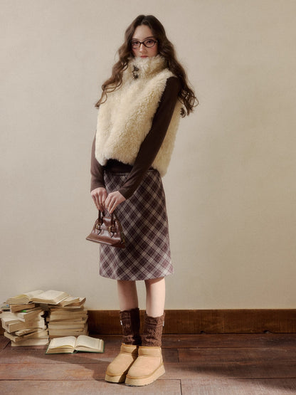 Reversible Vintage Faux-Fur Vest