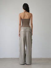 Gray 3D Pockets Wide-leg Pants - CHINASQUAD