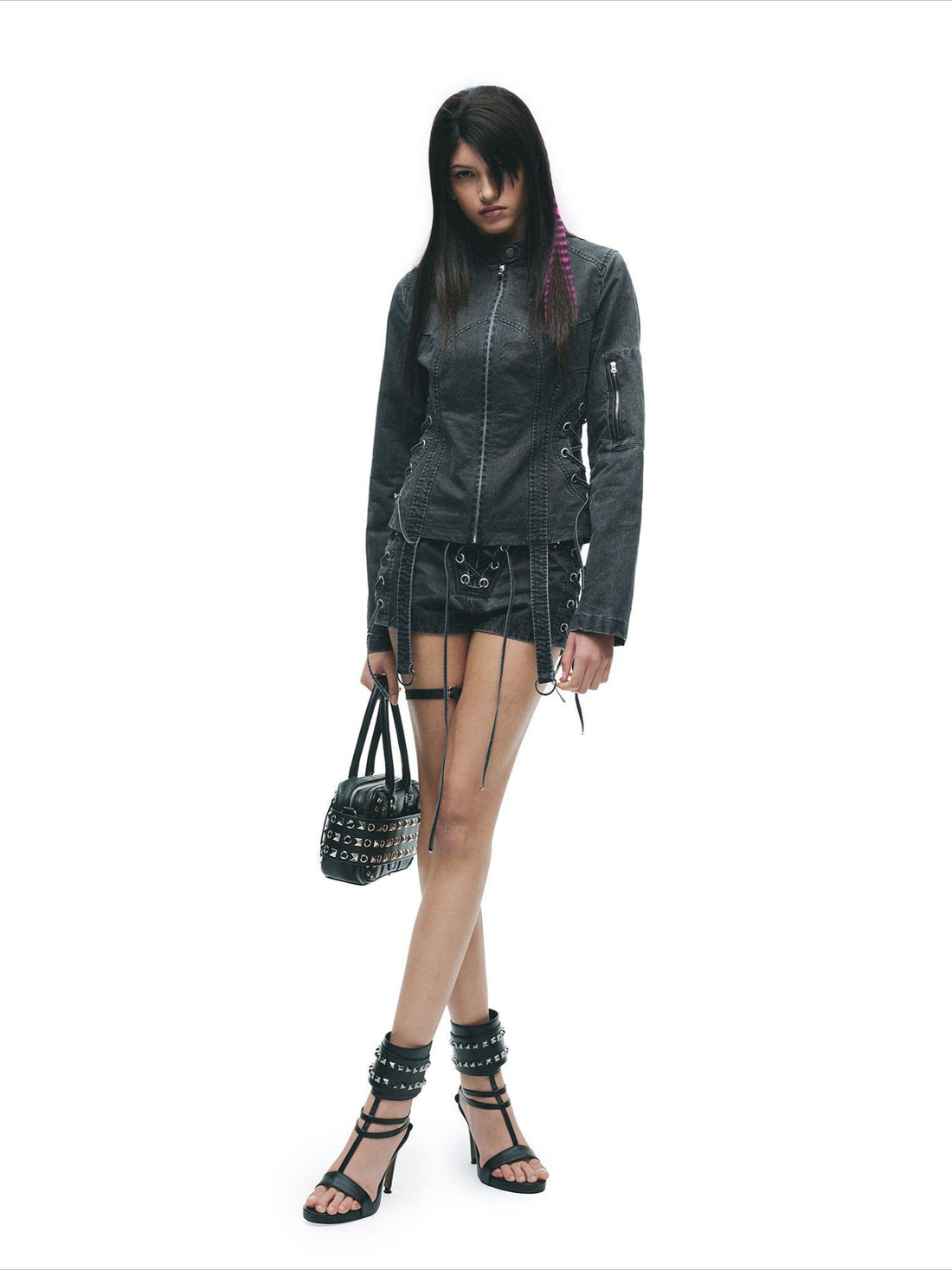 Vintage Washed Punk Grunge Drawstring Hot Shorts