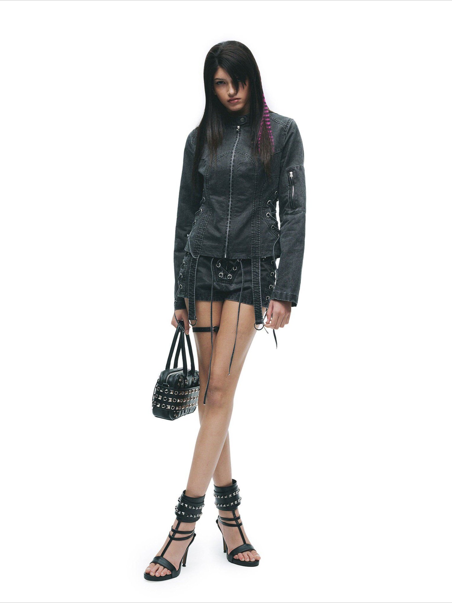 Vintage Washed Punk Grunge Drawstring Hot Shorts