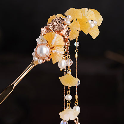 Tassel Ginkgo Hanfu Hairpin