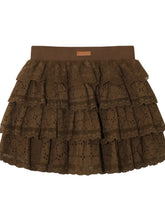 Multi-layer Ruffle Elastic Waist Tiered Skirt - CHINASQUAD