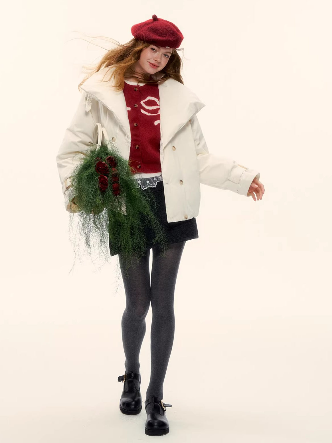 Duck Down Oversized Short Down Jacket