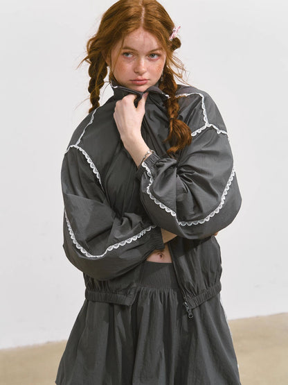 Lace Sun Protection Jacket &amp; Skirt Set