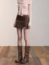VIA PITTI Irregular Heavy-Duty Side-Slit Skort – view 8