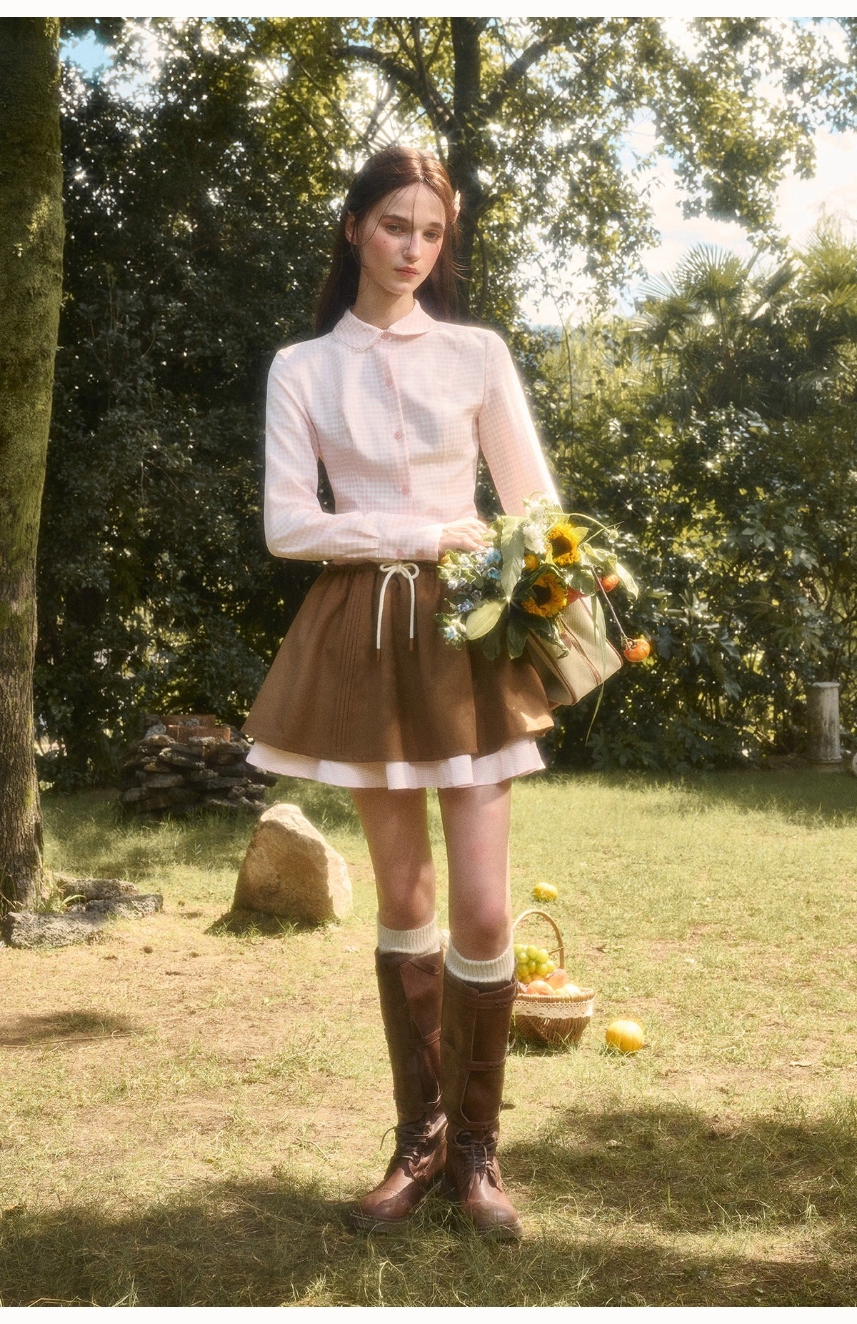 Cosagach Cloud Plaid Cotton Shirt