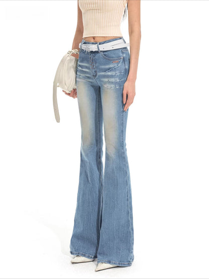 Sculpted Flare Denim Pants