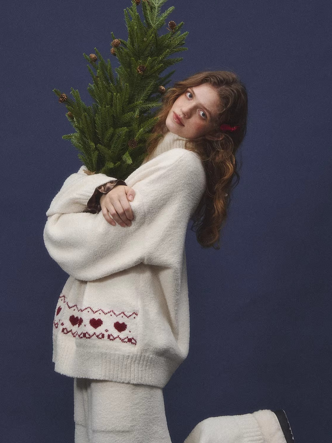 Gingerbread Knit Lounge Sweater &amp; Pants Set