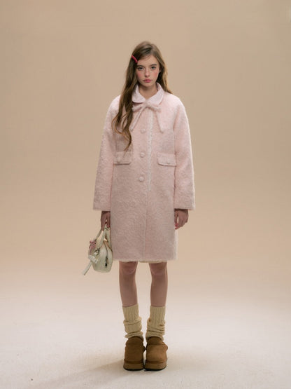 Baby Pink Woolen Coat