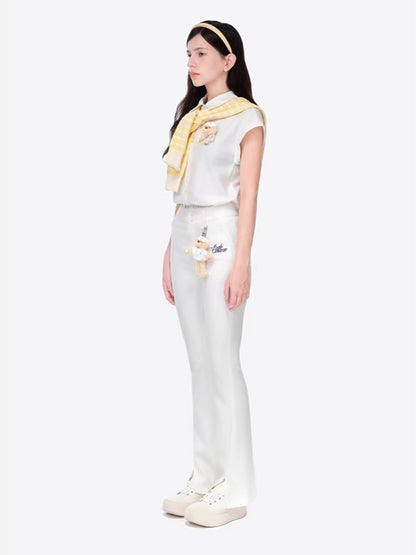 Slim Flare Golf Trousers