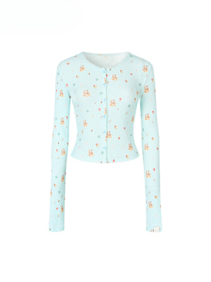 Blue Cardigan / S