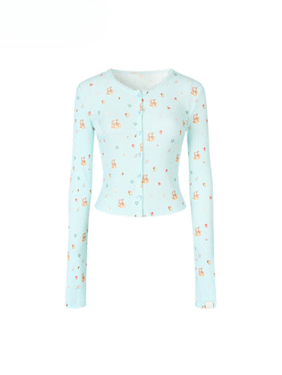 Blue Cardigan / S