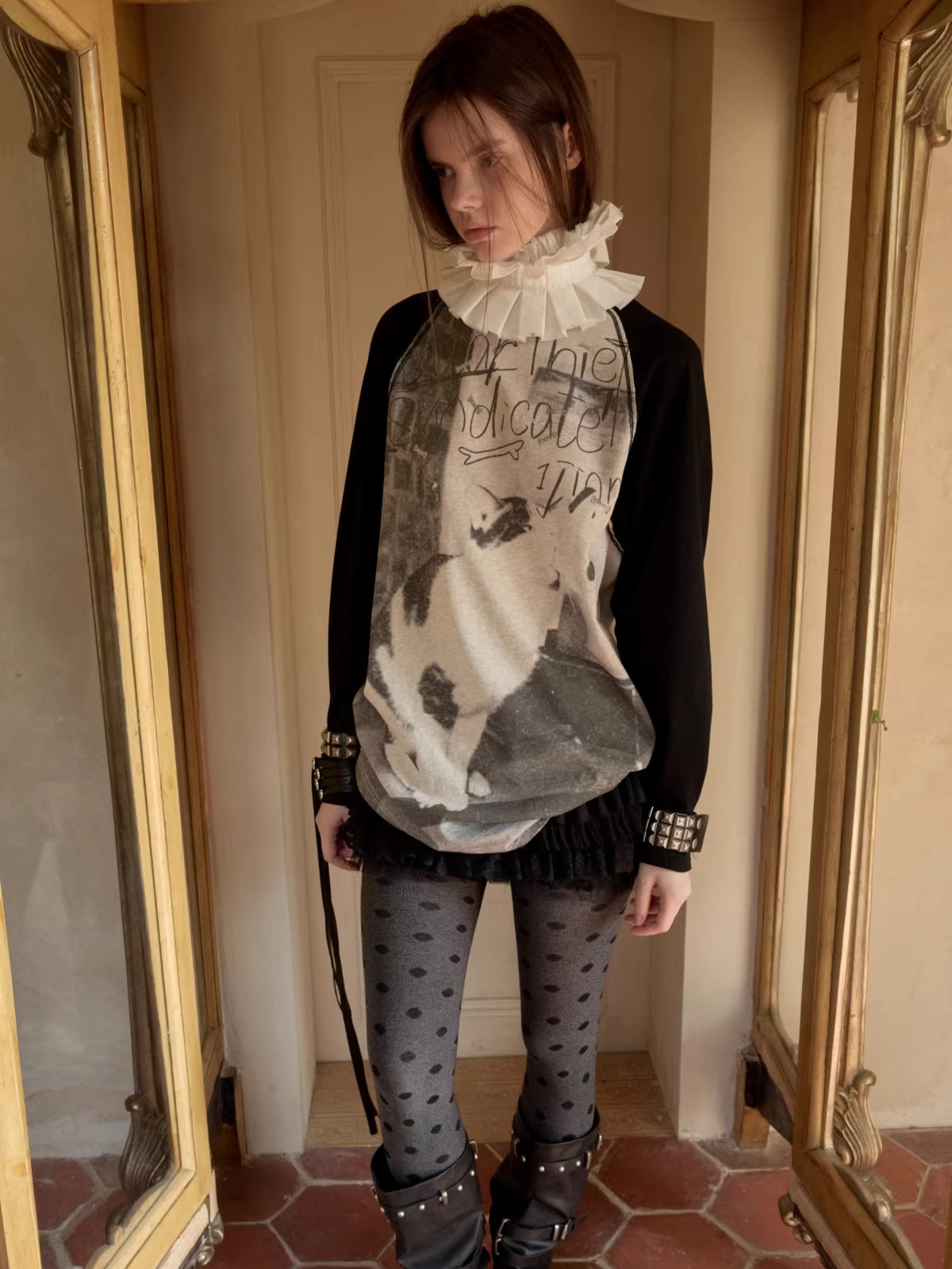 Crystal Graphic Long-Sleeve T-Shirt