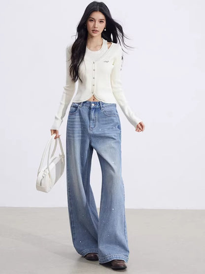 Cut-Out Layered Knit Base Layer