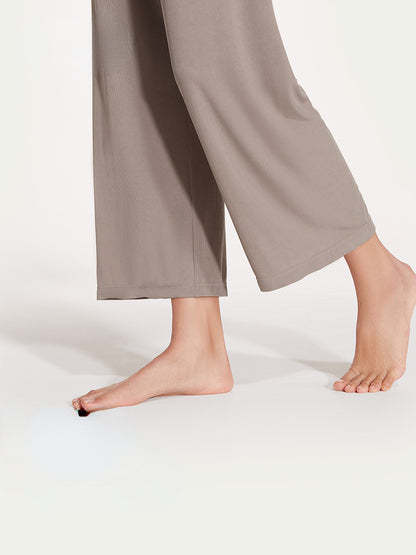 High-waisted Loose Fit Straight-leg Pants