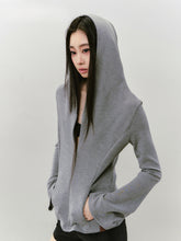 Flared Sleeve Waist-cinched Hooded Jacket - CHINASQUAD