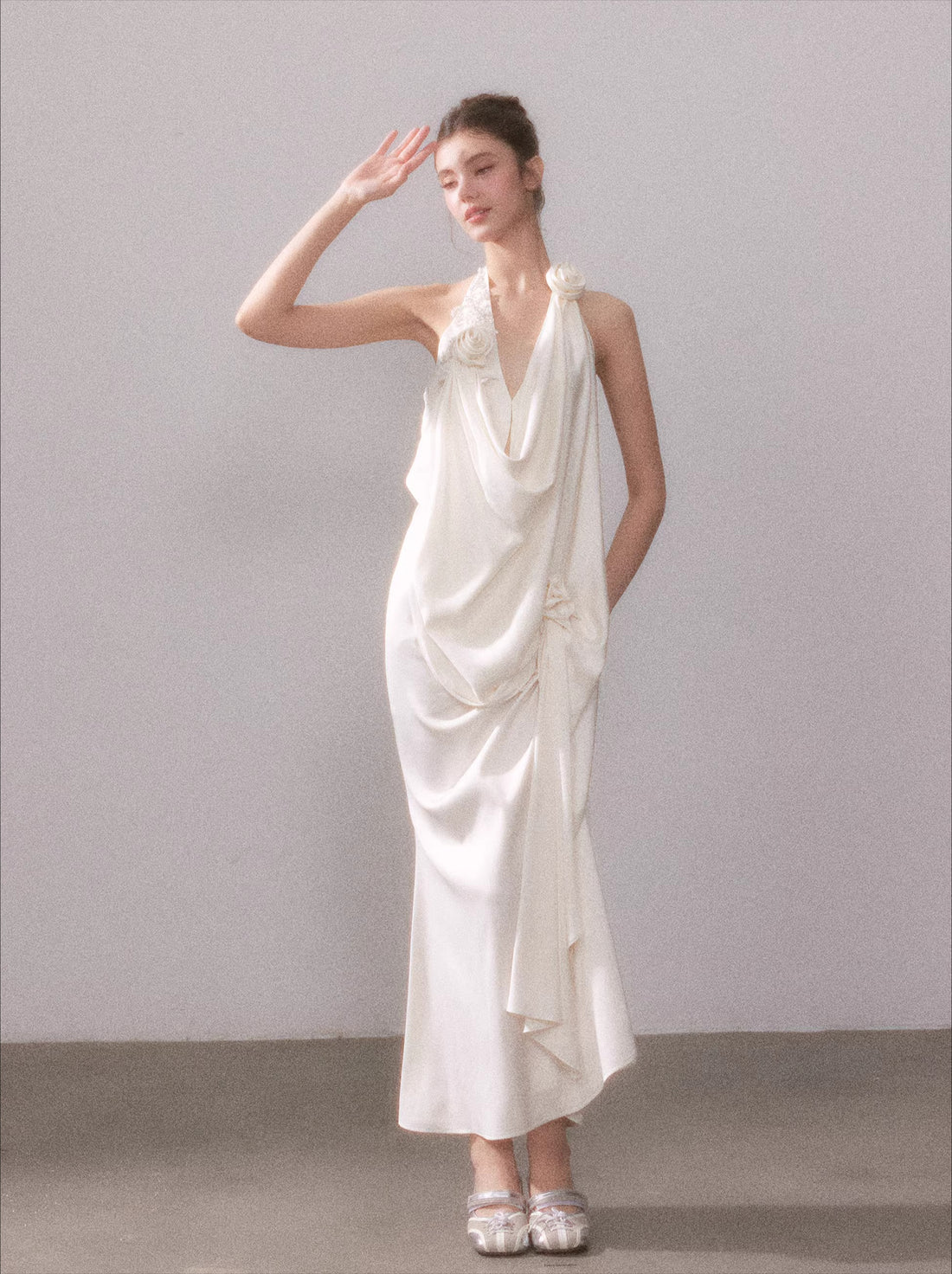 Tyndall Muse Satin Glow Maxi Dress