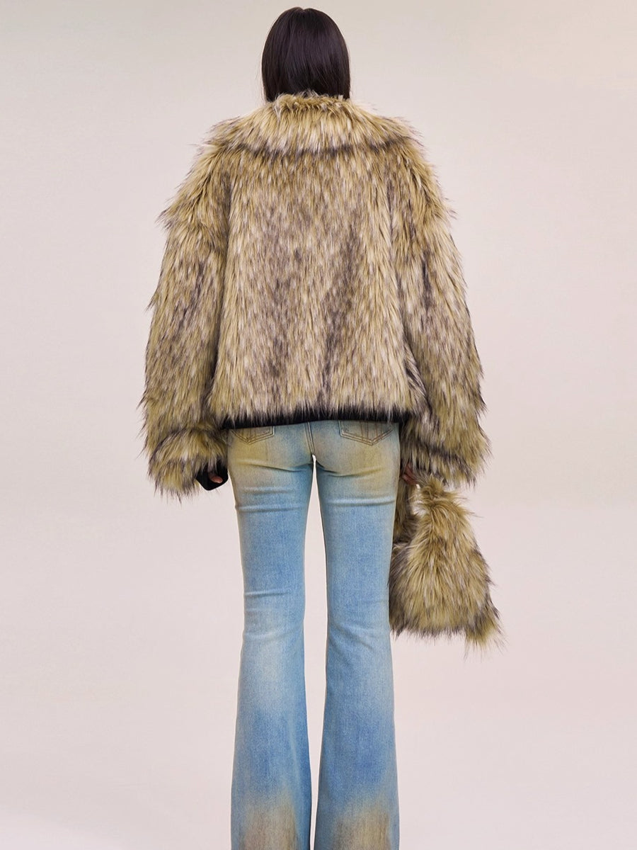 Arctic Cross Faux Fur Jacket