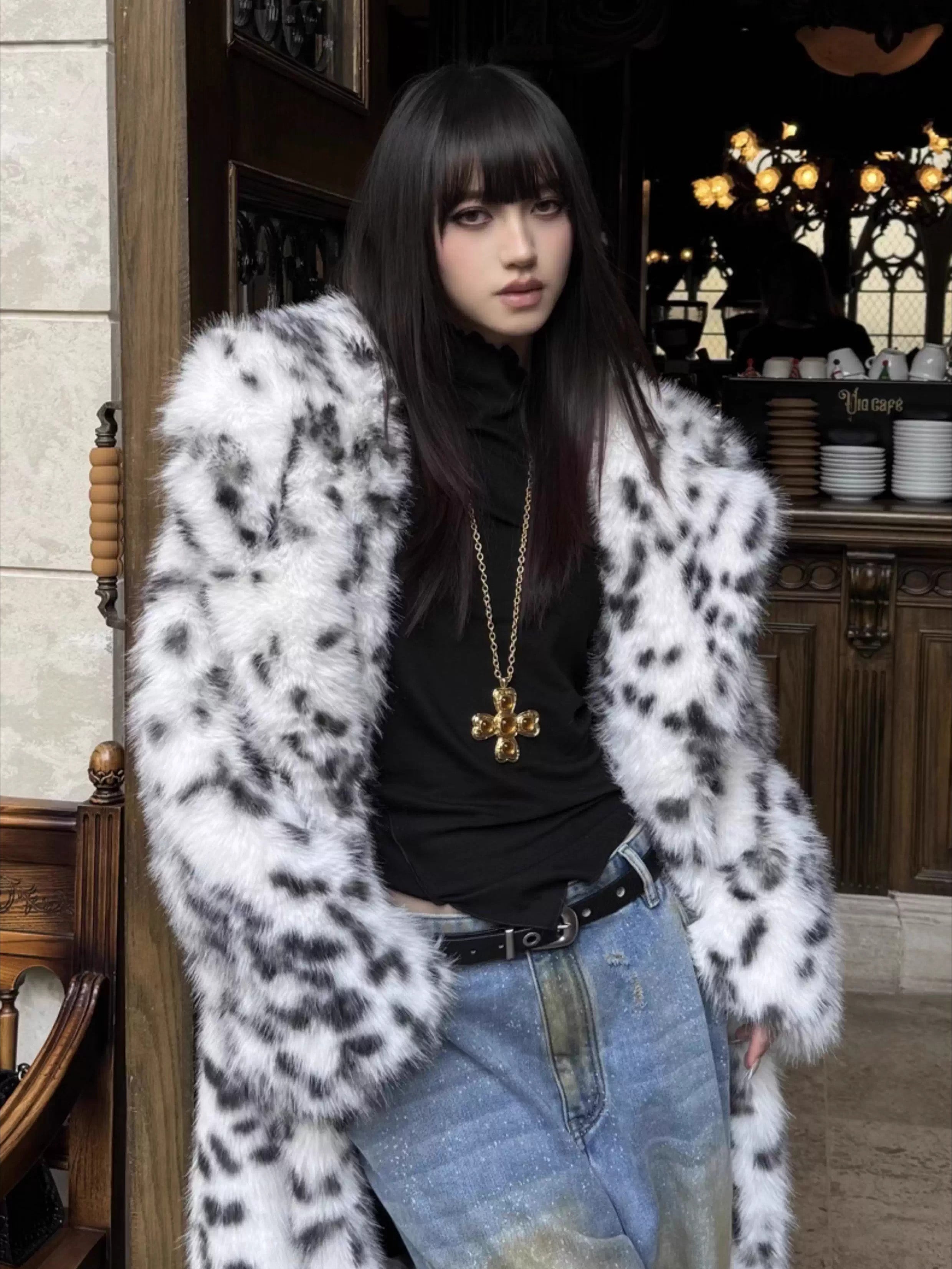 Logo Eyelet Genuine Leather Belt